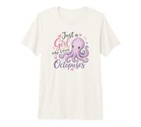 Just A Girl Who Loves Octopuses Cute Kawaii Cute Octopus Camiseta Premium