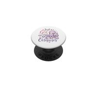 Just A Girl Who Loves Octopuses Cute Kawaii Cute Octopus PopSockets PopGrip Adhesivo