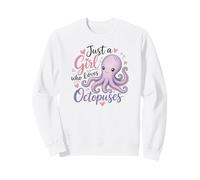 Just A Girl Who Loves Octopuses Cute Kawaii Cute Octopus Sudadera
