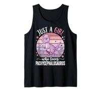Just A Girl Who Loves Pachycephalosaurus Camiseta sin Mangas