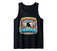 Just A Girl Who Loves Parkour Lover Womens Teens Athlete Camiseta sin Mangas