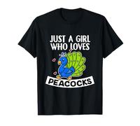 Just A Girl Who Loves Peacocks Disfraz De Pavo Real Camiseta