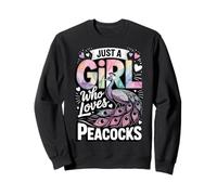 Just A Girl Who Loves Peacocks Sudadera