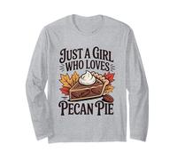 Just A Girl Who Loves Pecan Pie Otoño Acción de Gracias Manga Larga