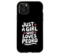 Just A Girl Who Loves Pedro T-Shirt Cute Pedro Carcasa para iPhone 11 Pro