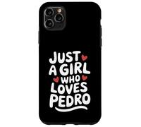 Just A Girl Who Loves Pedro T-Shirt Cute Pedro Carcasa para iPhone 11 Pro MAX