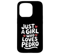 Just A Girl Who Loves Pedro T-Shirt Cute Pedro Carcasa para iPhone 15 Pro
