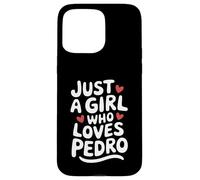 Just A Girl Who Loves Pedro T-Shirt Cute Pedro Carcasa para iPhone 15 Pro MAX