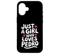 Just A Girl Who Loves Pedro T-Shirt Cute Pedro Carcasa para iPhone 16
