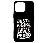 Just A Girl Who Loves Pedro T-Shirt Cute Pedro Carcasa para iPhone 16 Pro