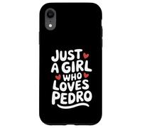 Just A Girl Who Loves Pedro T-Shirt Cute Pedro Carcasa para iPhone XR