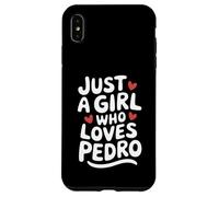 Just A Girl Who Loves Pedro T-Shirt Cute Pedro Carcasa para iPhone XS MAX