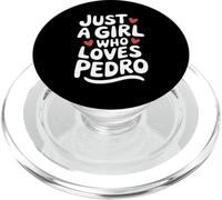 Just A Girl Who Loves Pedro T-Shirt Cute Pedro PopSockets PopGrip para MagSafe