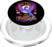 Just A Girl Who Loves Phoenixes - Gráfico artístico Colorido de Phoenix PopSockets PopGrip para MagSafe