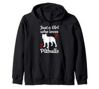 Just A Girl Who Loves Pitbulls Pitbull - Regalo para mamá Sudadera con Capucha