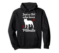 Just A Girl Who Loves Pitbulls Pitbull - Regalo para mamá Sudadera con Capucha