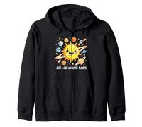 Just A Girl Who Loves Planets Solar Space Science Lover Girl Sudadera con Capucha