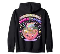 Just A Girl Who Loves Ramen and K-Pop Kawaii Girls Sudadera con Capucha