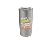 Just A Girl Who Loves Reptiles T-Shirt Vaso térmico de acero inoxidable de doble pared