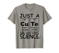Just a Girl Who Loves Science Cute Girls Science Teacher Camiseta