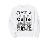 Just a Girl Who Loves Science Cute Girls Science Teacher Sudadera