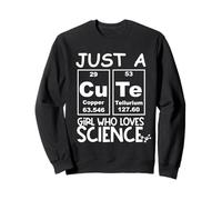 Just a Girl Who Loves Science Cute Girls Science Teacher Sudadera