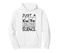 Just a Girl Who Loves Science Cute Girls Science Teacher Sudadera con Capucha