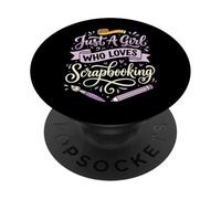 Just A Girl Who Loves Scrapbooking Club De Scrapbook PopSockets PopGrip Adhesivo