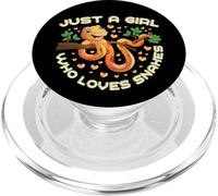 Just a Girl Who Loves Snakes Funny Snake Lover Regalos PopSockets PopGrip para MagSafe