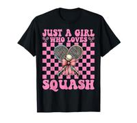 Just A Girl Who Loves Squash Squash Mom Día de la Madre Rosa Camiseta