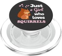 Just a Girl Who Loves Squirrels Girls Squirrel PopSockets PopGrip para MagSafe