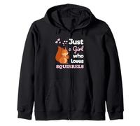 Just a Girl Who Loves Squirrels Girls Squirrel Sudadera con Capucha