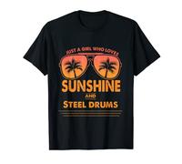 Just A Girl Who Loves Sunshine And Steel Drums For Woman Camiseta