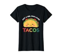 Just A Girl Who Loves Tacos Mexican Food Lover Men Women Camiseta