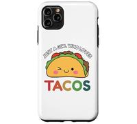 Just A Girl Who Loves Tacos Mexican Food Lover Men Women Carcasa para iPhone 11 Pro MAX
