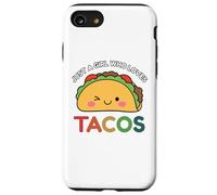 Just A Girl Who Loves Tacos Mexican Food Lover Men Women Carcasa para iPhone SE (2020) / 7/8