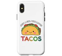 Just A Girl Who Loves Tacos Mexican Food Lover Men Women Carcasa para iPhone X/XS