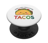 Just A Girl Who Loves Tacos Mexican Food Lover Men Women PopSockets PopGrip Adhesivo