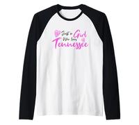 Just A Girl Who Loves Tennessee Camiseta Manga Raglan