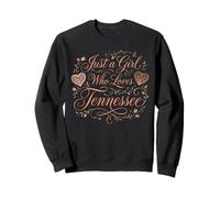 Just a Girl Who Loves Tennessee Floral Women and Girls Sudadera