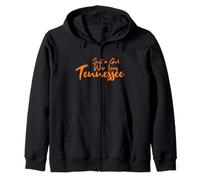 Just A Girl Who Loves Tennessee Women's Cute TN Orange Sudadera con Capucha