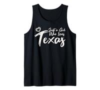 Just a Girl Who Loves Texas. Cute Women's Teen Girls Tween Camiseta sin Mangas