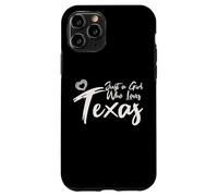 Just a Girl Who Loves Texas. Cute Women's Teen Girls Tween Carcasa para iPhone 11 Pro