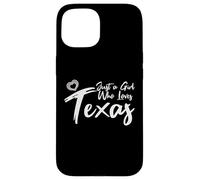 Just a Girl Who Loves Texas. Cute Women's Teen Girls Tween Carcasa para iPhone 15