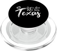 Just a Girl Who Loves Texas. Cute Women's Teen Girls Tween PopSockets PopGrip para MagSafe