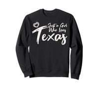 Just a Girl Who Loves Texas. Cute Women's Teen Girls Tween Sudadera