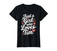 Just A Girl who loves TIM T-Shirt Cute TIM Camiseta