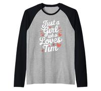 Just A Girl who loves TIM T-Shirt Cute TIM Camiseta Manga Raglan