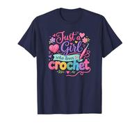 Just a Girl Who Loves to Crochet Funny Cute Crochet Camiseta