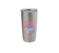 Just a Girl Who Loves to Crochet Funny cute Crochet Vaso térmico de acero inoxidable de doble pared